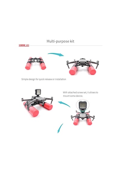 Djı Mavic 2 Pro/zoom Güvenli Suya İniş Ayağı Şamandıra Kit