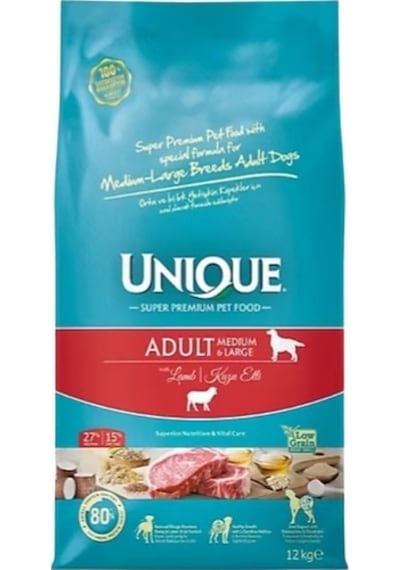 Orta Ve İri Irk Yetişkin Köpek Maması Kuzu Etli 12 Kg