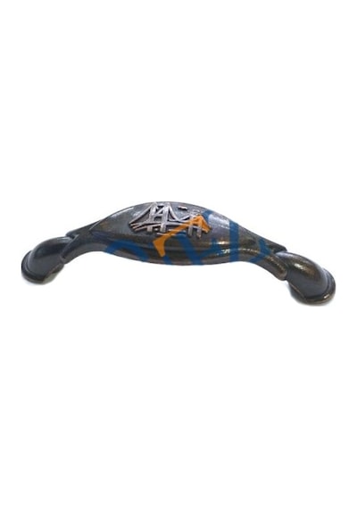 Dekoratif Zamak Boğaziçi Kulp - 64mm, Eskitme, 1 Adet