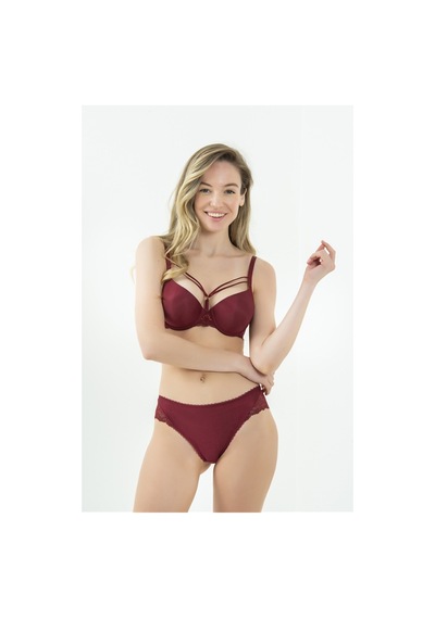Magic Form Dantelli Pencereli Push Up Destekli Sütyen - 2589 Bordo - 512786338 Bordo