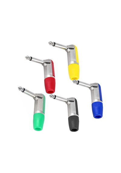 Powermaster Pm-11254 6.3 Mm Mono L Tip Plastik Gövde Metal Uç Gitar Jack