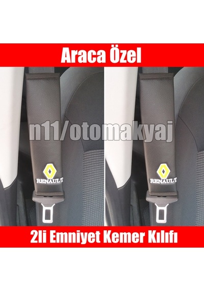 Renault Megane 3 Oto Koltuk Deri Emniyet Kemer Aksesuar Kılıfı