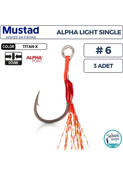 Mustad As1 Ap Light Tekli Assist İğne Tx 6 3 Adet