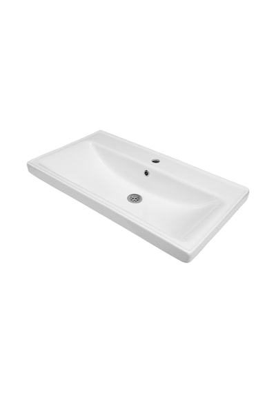 Milano 80 Cm, Lavabolu Banyo Dolabı Seti, Lavabo Dahil, Ayna Dahil, Sonomo Meşe, Mdf Beyaz - Sonomo Milano 80 Cm, Lavabolu Banyo Dolabı Seti, Lavabo Dahil, Ayna Dahil, Sonomo Meşe, Mdf Beyaz - Sonomo