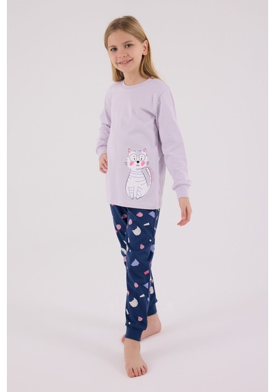 Rolypoly Kız Çocuk Mor Pijama Takımı Rp3697-c-v1 Mor