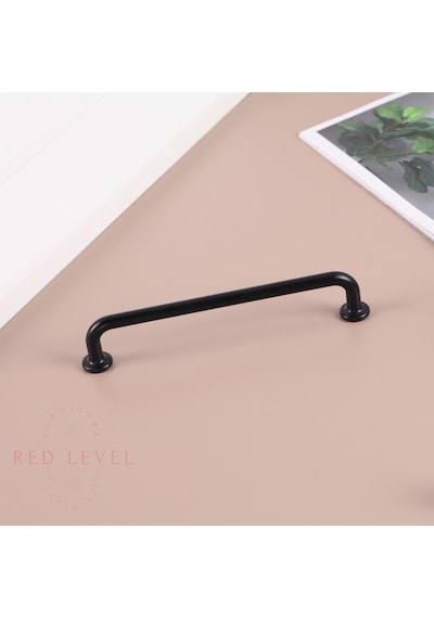 Liva Siyah 128 Mm Modern Lüks Metal Kulp Modelleri Mutfak Dolap Çekmece Mobilya Kulbu Siyah