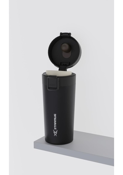 Locksip Serisi 380 Ml Çelik Termos Açık Beyaz