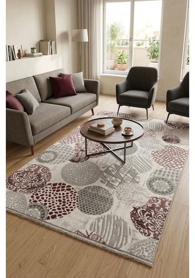 Merinos Halı Akrilik Dokuma 120x170 Cm Renkli