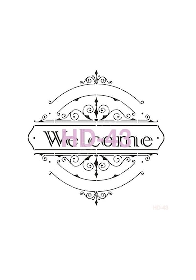 Hd43 Cadence Home Dekor Stencil 45X45