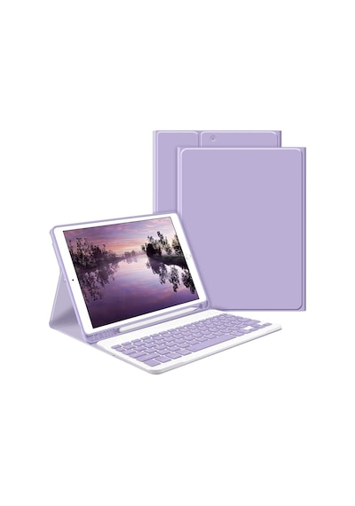 Samsung Galaxy Uyumlu Tab S9 Fe Plus/s10 Plus/s9 Plus Kılıf Kablosuz Klavyeli Case Mobax Türkçe X610-16-810-18 X820 Kılıf
