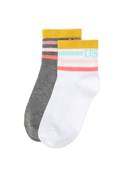 U.s. Polo Assn. Kadın Gri Melanj Çorap 50318015-vr086 Grı Melanj