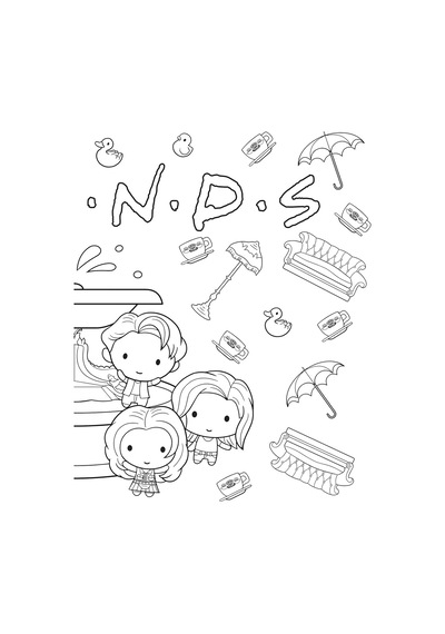 The Official Friends Coloring Book: The One With 100 Images To Color