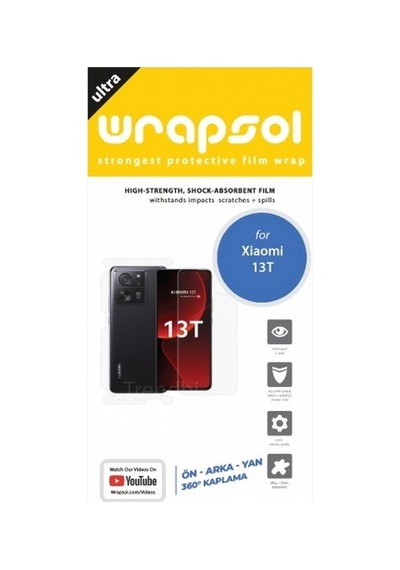 Xiaomi 13t Ön, Arka Ve Yan 360 Derece Tam Kaplama Poliüretan Film
