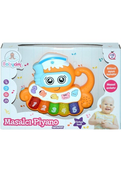 Oyuncak Ahtapot Masalcı Piyano Eğitici Öğretici Bebek Oyuncak
