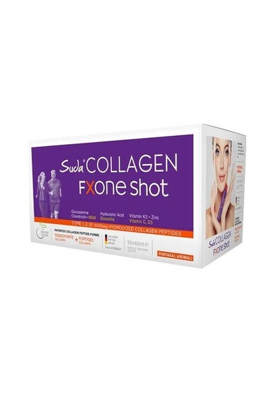 Suda Collagen Fxone Shor Type I,ıı,ııı 10000mg Portakal Aromalı 30 Shot