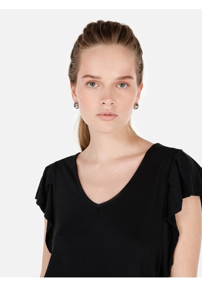 Colin's Colins Siyah Kadın Tshirt K.kol Cl1070868 Q1.v1 Blk Siyah