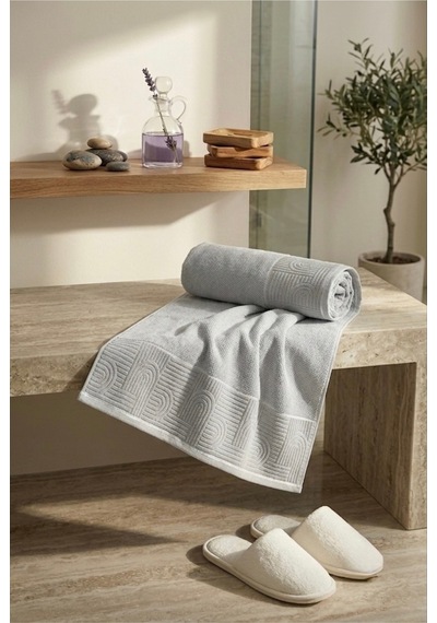 Esila Serisi Banyo Havlusu 90 X 150 Gri - 890563692 Gri