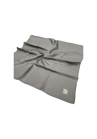 Levidor Düz Twill Ipek Eşarp - Koyu Gri Koyu Gri