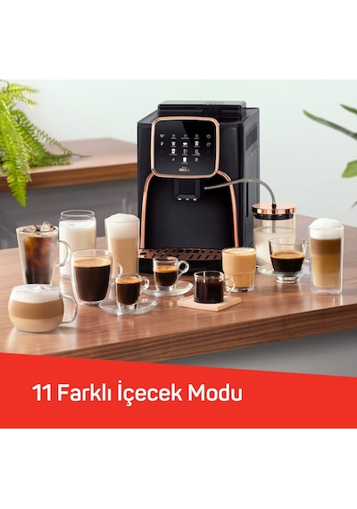 Arzum OK0028 Okka Espresso Pro M Tam Otomatik Espresso Makinesi 11 Sıcak ve Soğuk İçecek