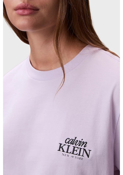 Calvin Klein Bayan T Shirt Lv047f801g 3oq Lila Lila