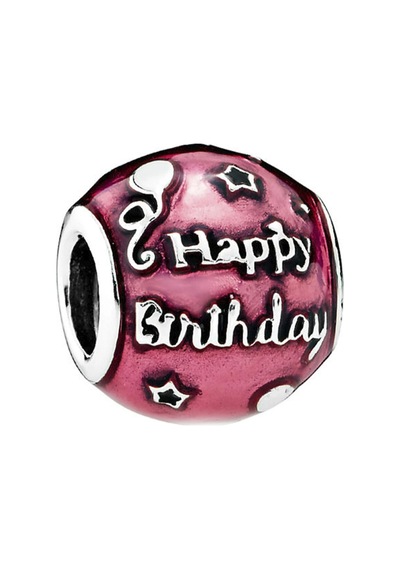Nur Silver Happy Brithday Gümüş Charm Nur-bl01338