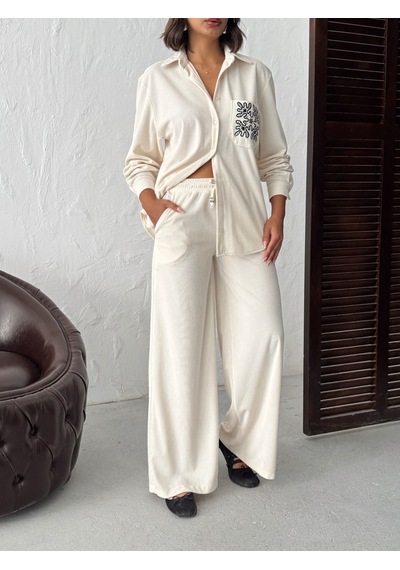 Verymoda Fitilikadife Pantolon F1996 Krem