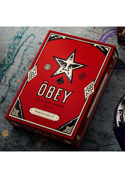 Theory11 Obey Red Edition Premium Oyun Kağıdı Limited Edition Koleksiyonluk İskambil Kartları