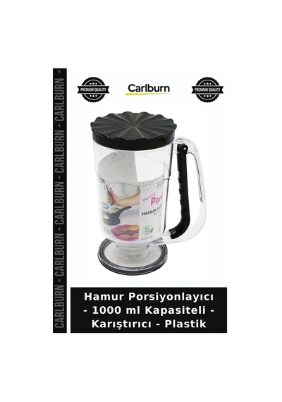 Özel Üretim Pratik Mutfak Krep Kek Hamur Porsiyonlayıcı - 1000 Ml Kapasiteli - Karıştırıcı - Plastik
