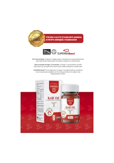 Erbatab Krill Yağı Oil 500 Mg 30 Kapsül