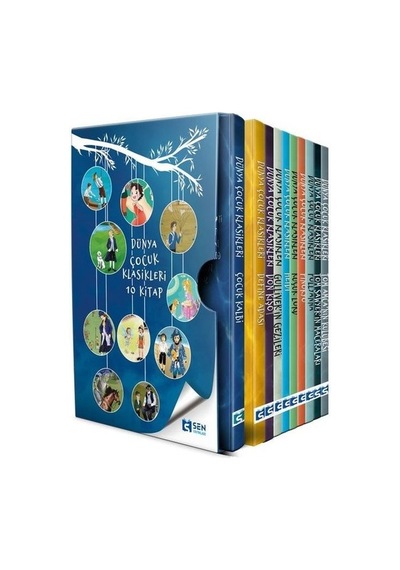 Dünya Çocuk Klasikleri Seti - 10 Kitap Kutulu- Sen Yayınları