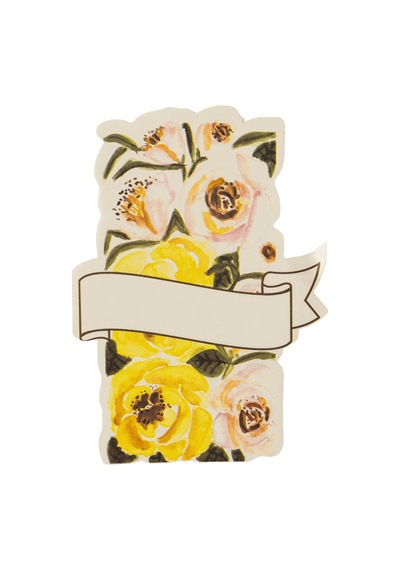 Rosa Kağıt İsimlik 8,5x12,5 Cm 12'li Paket Beyaz