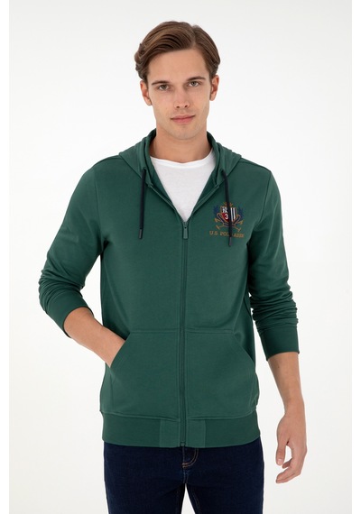 U.s. Polo Assn. Erkek Koyu Yeşil Sweatshirt 50293649-vr079 Koyu Yeşil