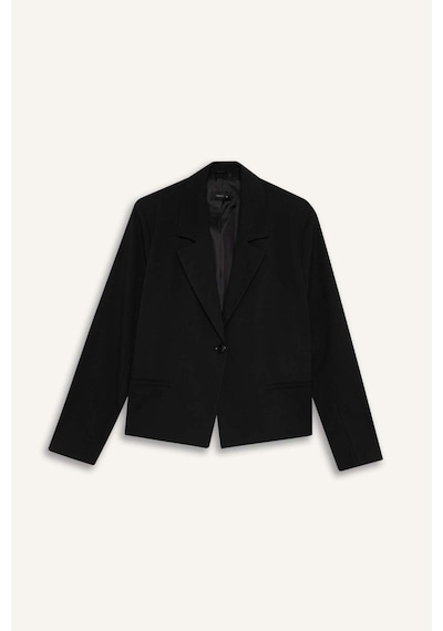 Defacto Relax Fıt Ceket Yaka Blazer Ceket G9308ax26spbk27 Siyah-bk27