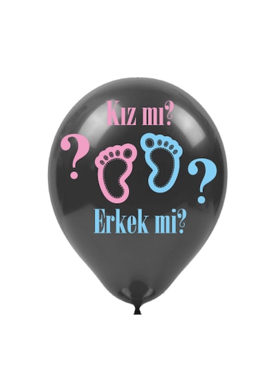 Cinsiyet Partisi Baskılı Balon 5Li