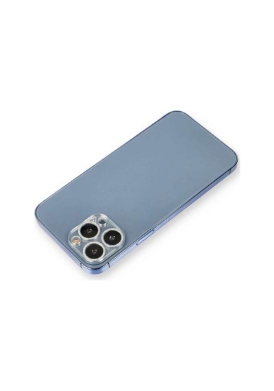 İphone 12 Pro Shine Kamera Lens Koruma Cam - Gümüş Diğer