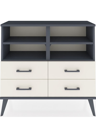 Arges Şifonyer 4 Raflı 4 Çekmeceli 88x30x80 Antrasit-antrasit/aytaşı Antrasit/aytaşı Arges Şifonyer 4 Raflı 4 Çekmeceli 88x30x80 Antrasit-antrasit/aytaşı Antrasit/aytaşı