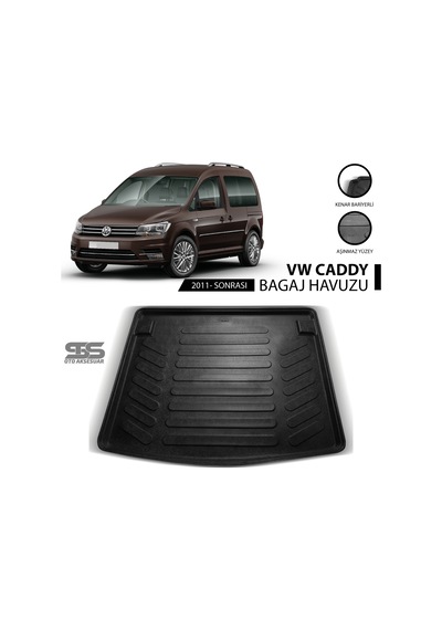 Volkswagen Caddy Bagaj Havuzu 2011 Sonrası Havuzlu Bagaj Paspası