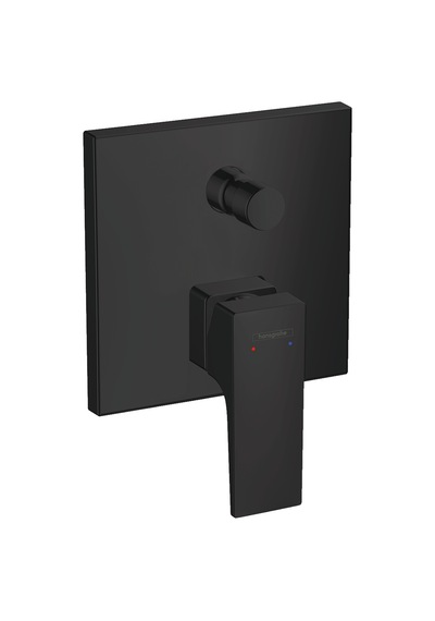 Hansgrohe Metropol Tek Kollu Banyo Bataryası Cubuk Volan Ile Satın Sıyah 32545670 Krom