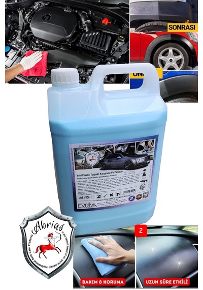 Vinil Plastik Aksam Torpido Motor Koruyucu Ve Parlatıcı Pro 5lt