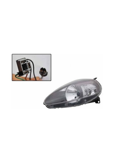 Fıat Grande Punto Ön Far Elektrikli Motorlu Gri 14p.sol 2006-2008 51833191