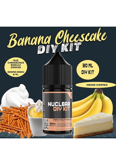 Nuclear 30ml Dıy Kit Banana Cheescake Gıda Aroması 6 Ml Aroma İçerir