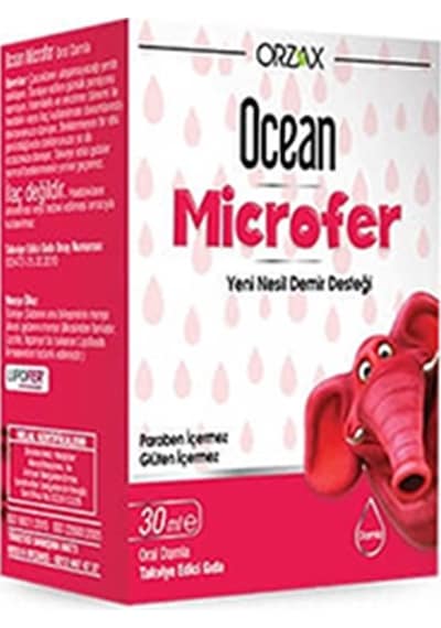 Orzax Ocean Microfer Damla 30 Ml Demir Desteği 4-10 Yaş Grubu Çocuklar İçin Günde 1 Ml'dir...