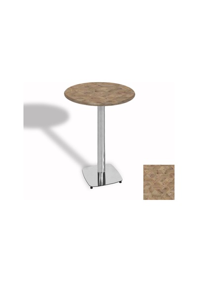 Bistro Masa Tokyo Kromnikel - Werzalit, Wermodin Ve Allzalit Tabla 70 Cm Çap - Edgy Wood Çok Renkli Bistro Masa Tokyo Kromnikel - Werzalit, Wermodin Ve Allzalit Tabla 70 Cm Çap - Edgy Wood Çok Renkli