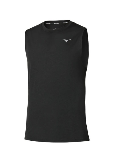 Mizuno Impulse Core Erkek Kolsuz Tişört Siyah Çok Renkli