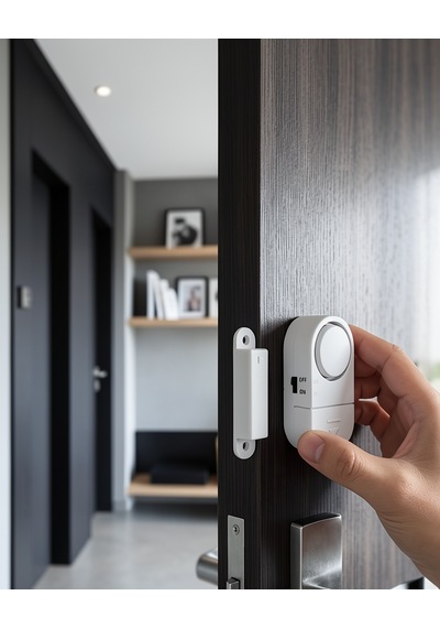 Manyetik Sensörlü Alarm 90 Db Sesli Uyarı Sistemi Uczzz7pillikapıalarmı-3
