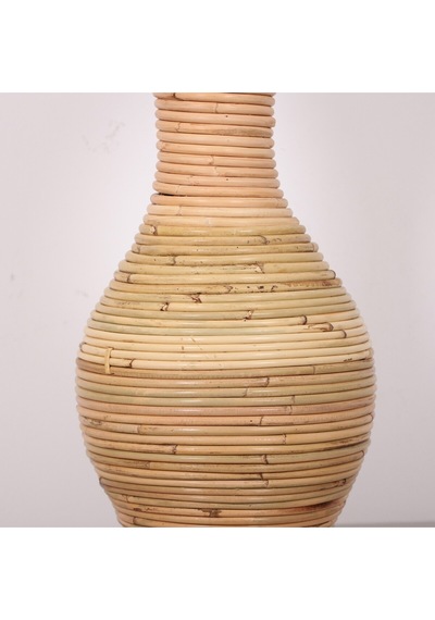 Bingül Doğal Rattan Dekoratif Vazo 24x50 Cm Bej