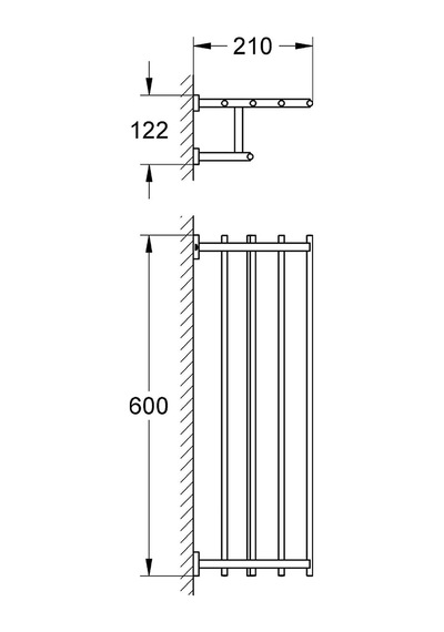Grohe Eurocube Raf Havluluk - 40512001 Diğer