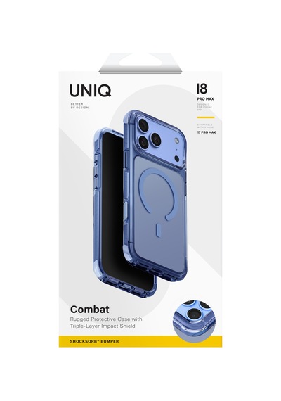 Apple iPhone Uyumlu 18 Pro Max Kılıf Combat Üç Katmanlı Shocksorb Teknolojisi Magsafe Soft Ve Pürüzsüz Kapak Açık Mavi Apple iPhone Uyumlu 18 Pro Max Kılıf Combat Üç Katmanlı Shocksorb Teknolojisi Magsafe Soft Ve Pürüzsüz Kapak Açık Mavi