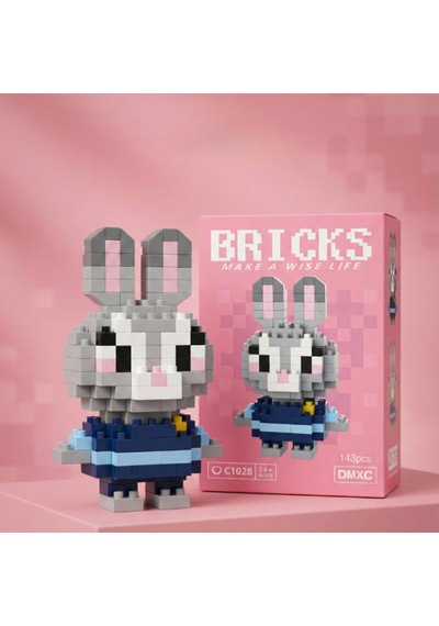 Bricks 3d Puzzle Yapı Blokları Seti -zootropolis Judy Hopps Mini Tavşan