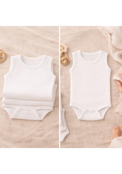 Ayağıma Getir 3'lü Bebek Atlet Body Zıbın Çıtçıtlı 100% Pamuk Çok Renkli